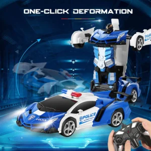 Voiture télécommandée Transformers – pour garçons de 4 à 8 ans