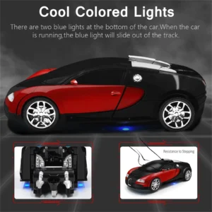 Voiture robot transformable télécommandée avec lumières, sons et commande gestuelle – pour enfants